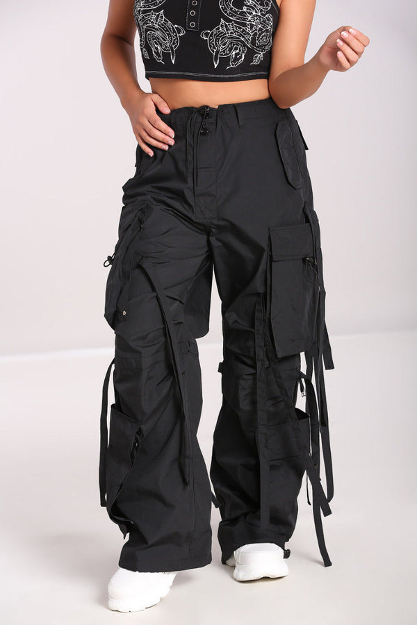 Hell Bunny Octopus Trousers Black Black