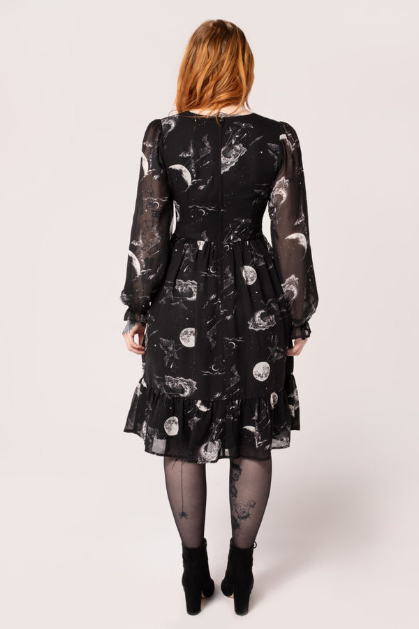 Hell Bunny Over The Moon Dress Black
