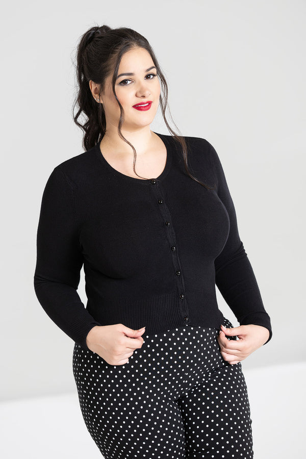 hell bunny Paloma Cardigan Black