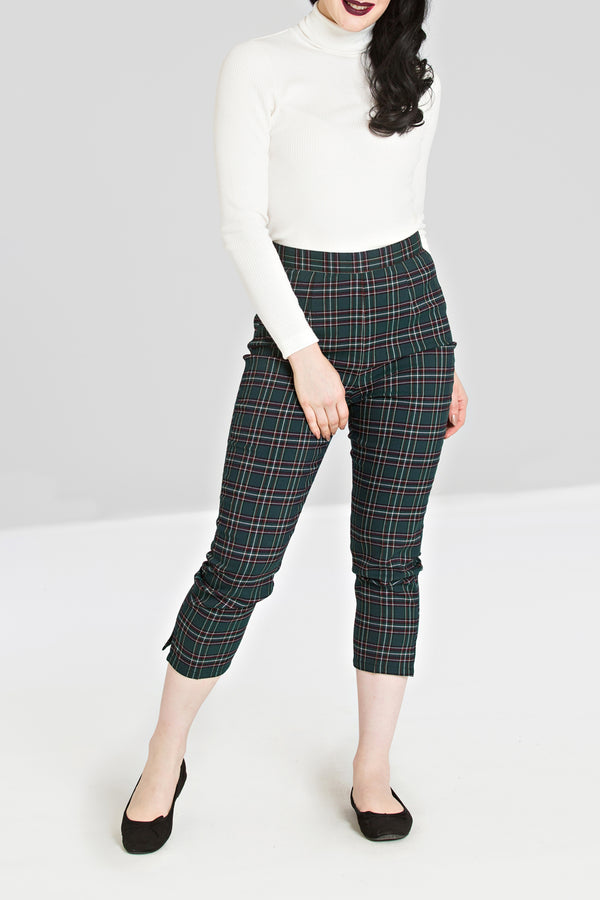 hell bunny Peebles Cigarette Trousers Navy