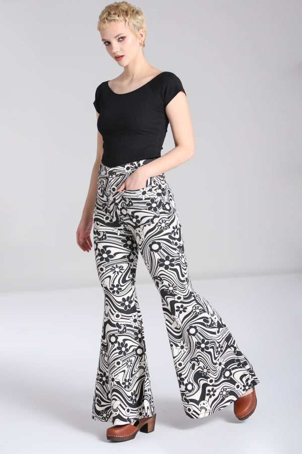 Hell Bunny Penny Jeans Ivory