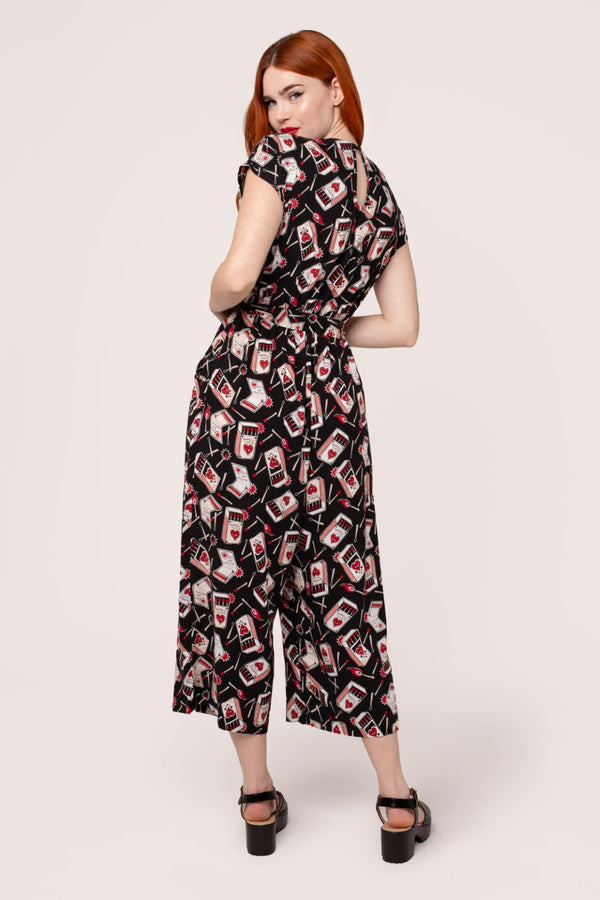 Hell Bunny Perfect Match Jumpsuit Black
