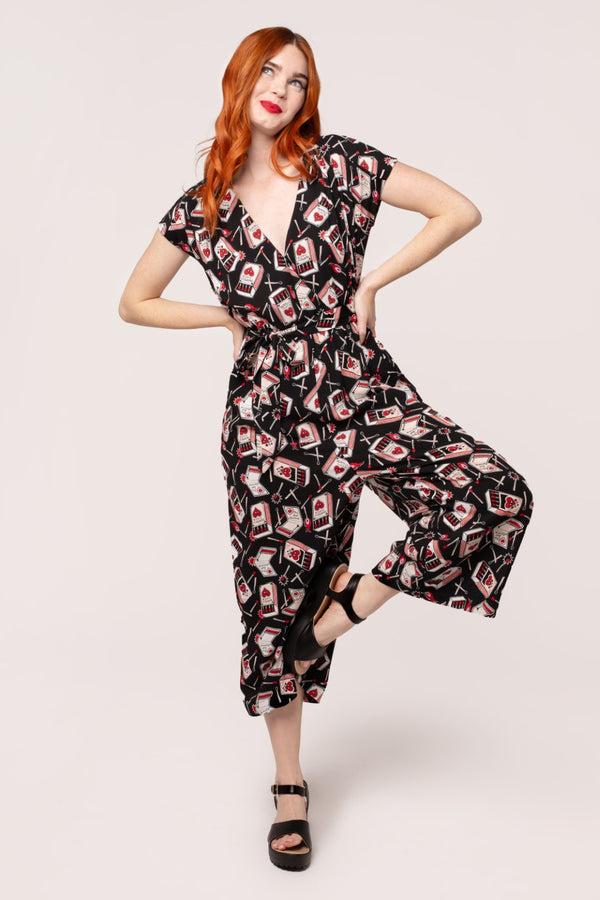 hell bunny Perfect Match Jumpsuit Black