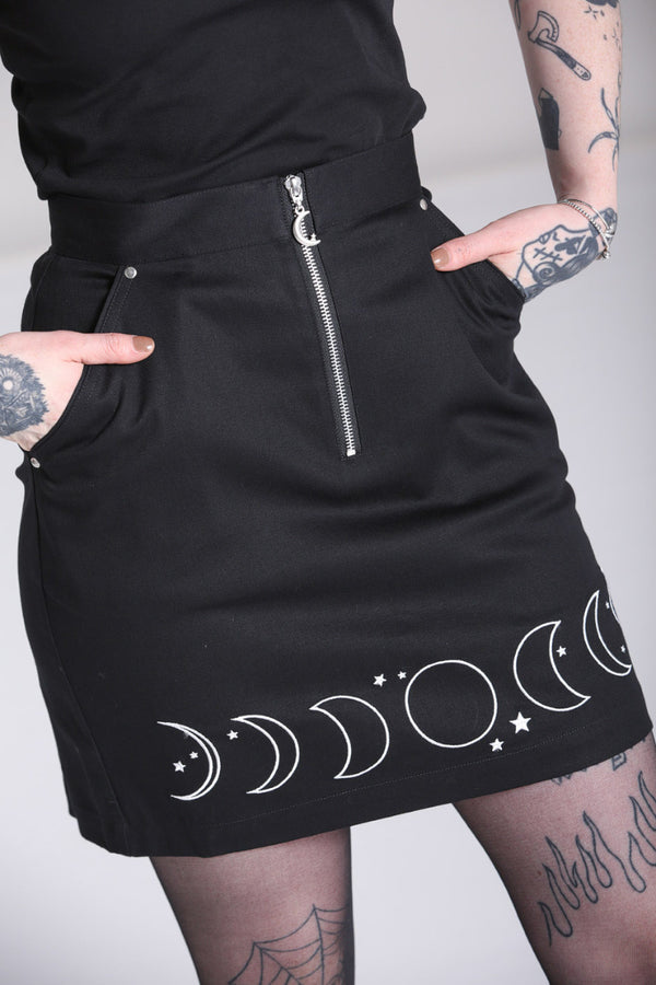Hell Bunny Phaze Skirt Black