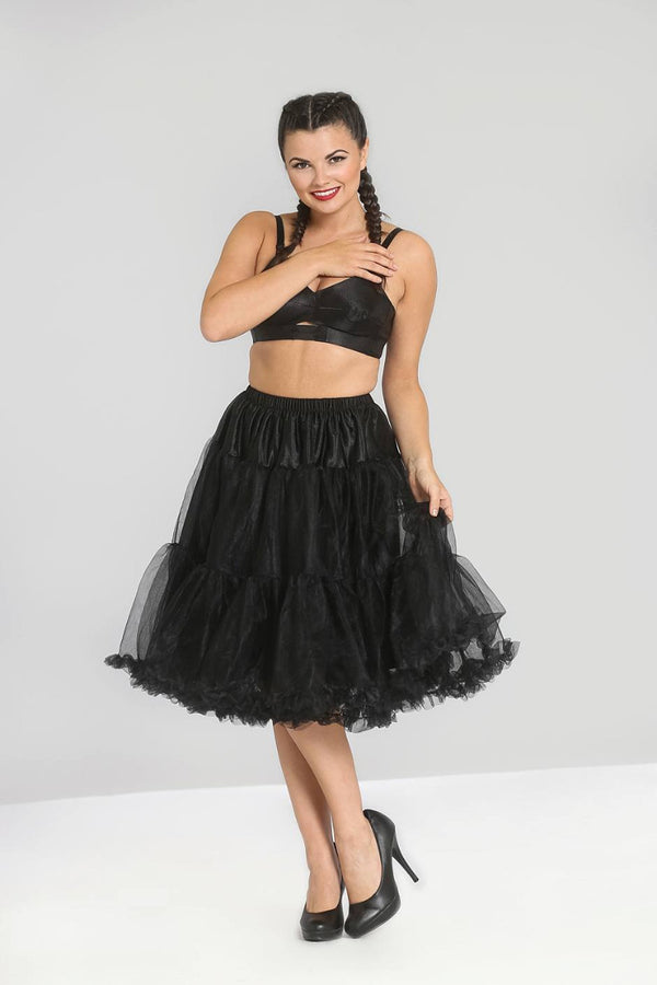 hell bunny Polly Petticoats Black