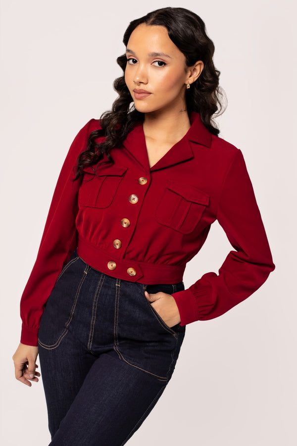 hell bunny Ravenwood Jacket Dark Green