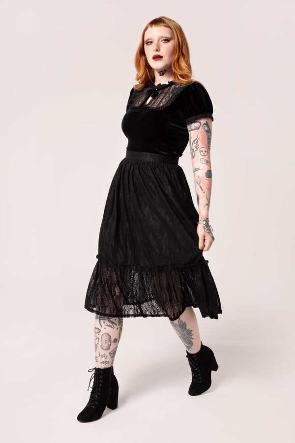 Hell Bunny Rhea Skirt Black