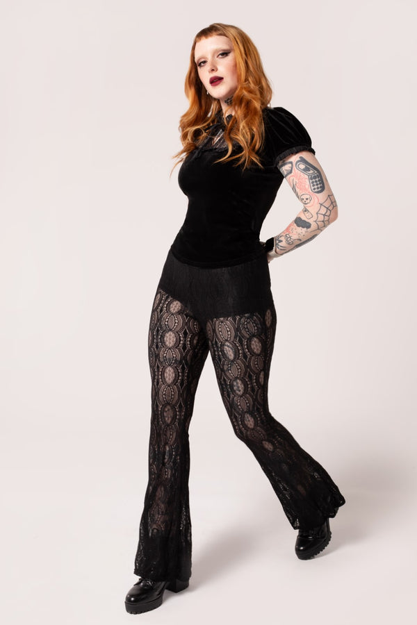 Hell Bunny Rhea Trousers Black