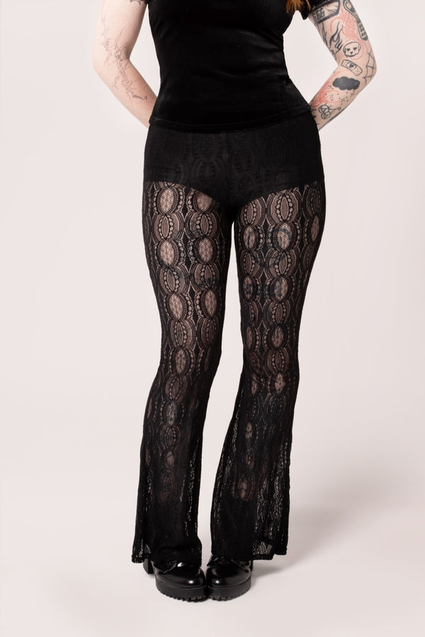 hell bunny Rhea Trousers Black