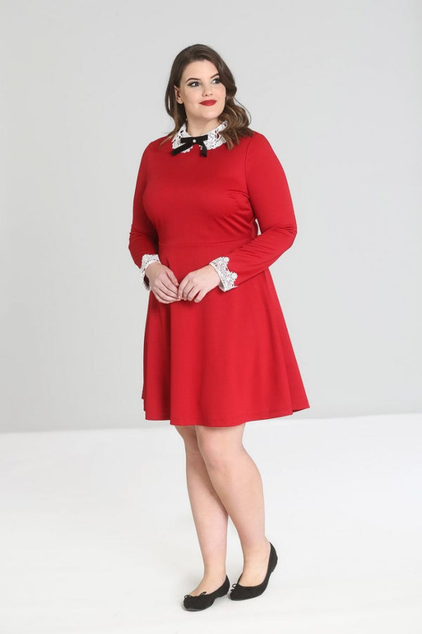 Hell Bunny Ricci Dress Red