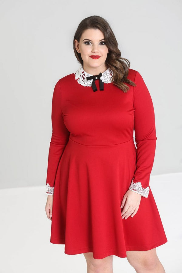 Hell Bunny Ricci Dress Red
