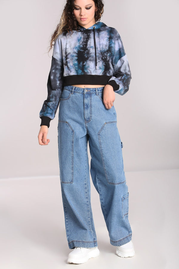 Hell Bunny Rider Jeans Blue