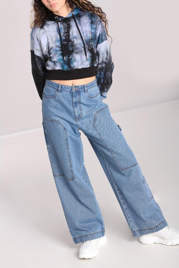 hell bunny Rider Jeans Blue