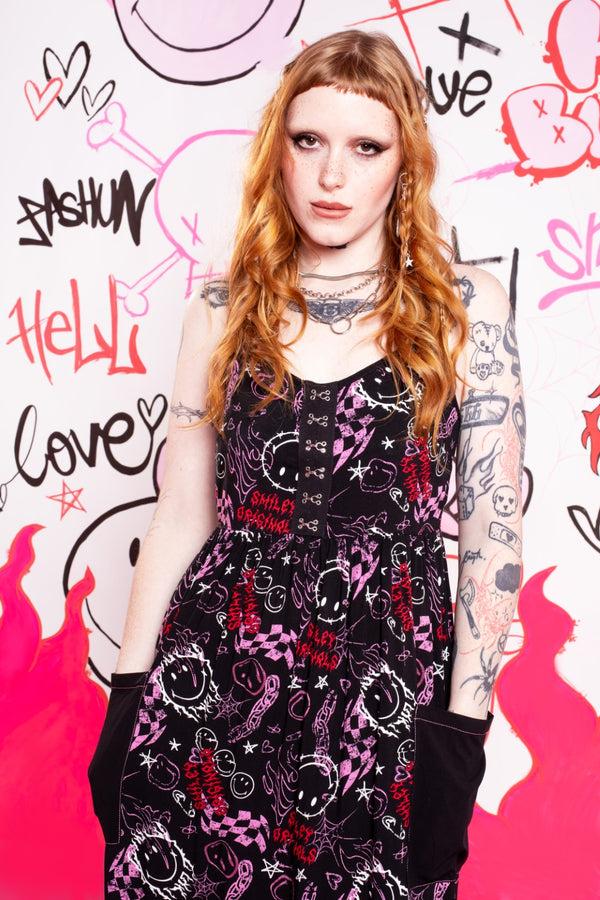 Hell Bunny Riot Dress Black