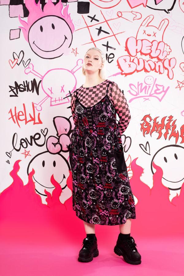 Hell Bunny Riot Dress Black