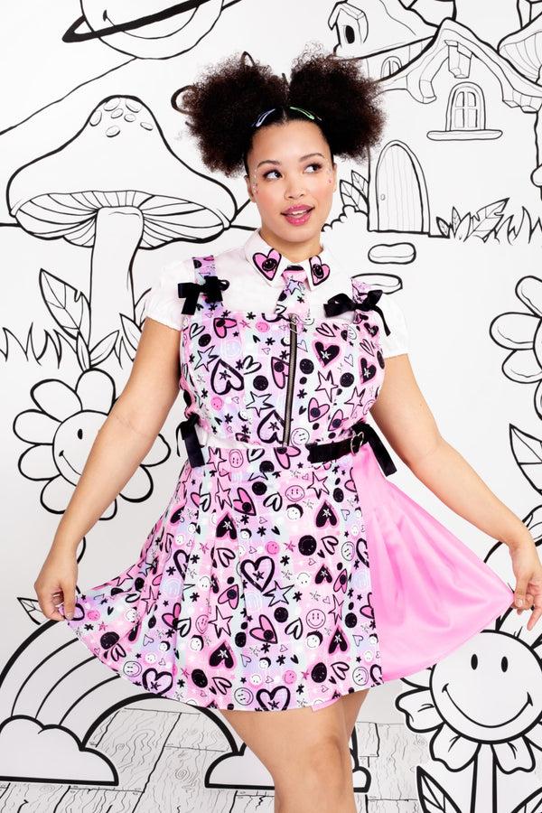 Hell Bunny Robbie Corset Multi