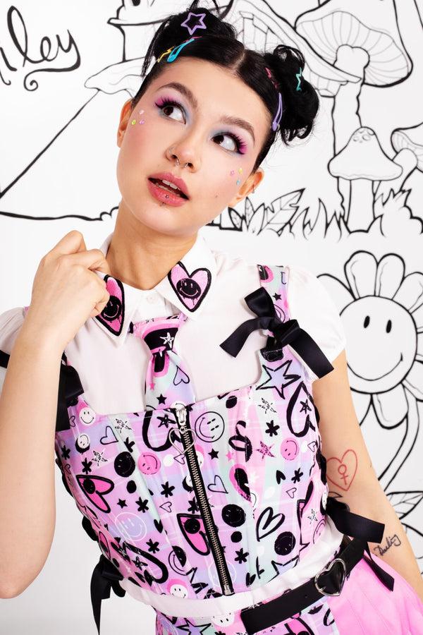 hell bunny Robbie Corset Multi