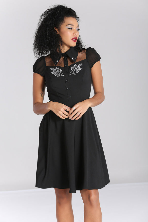 hell bunny Roesia Dress Black
