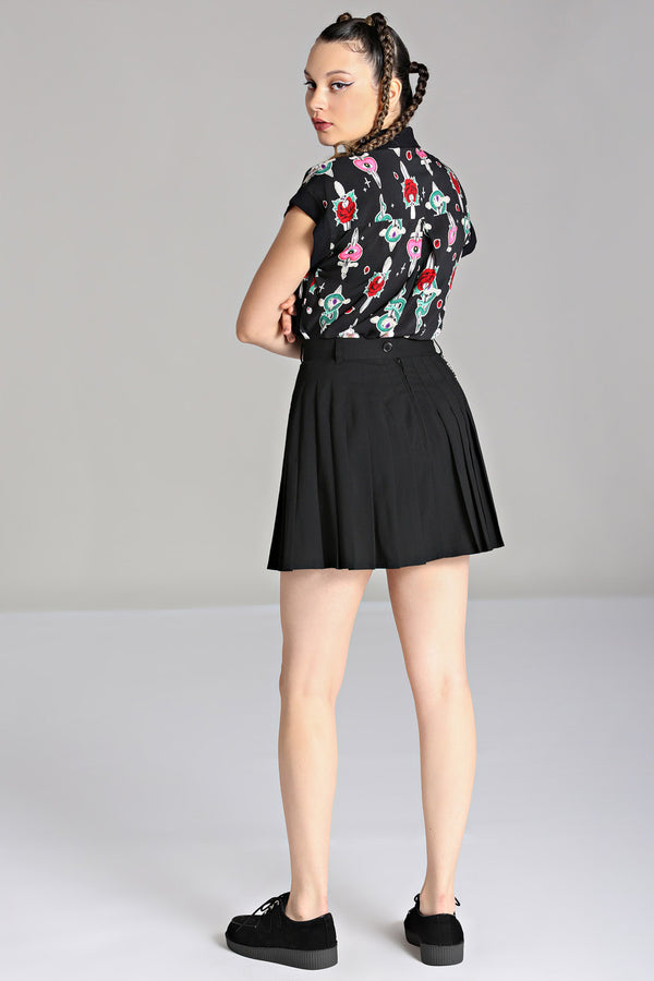 Hell Bunny Roesia Skirt Black