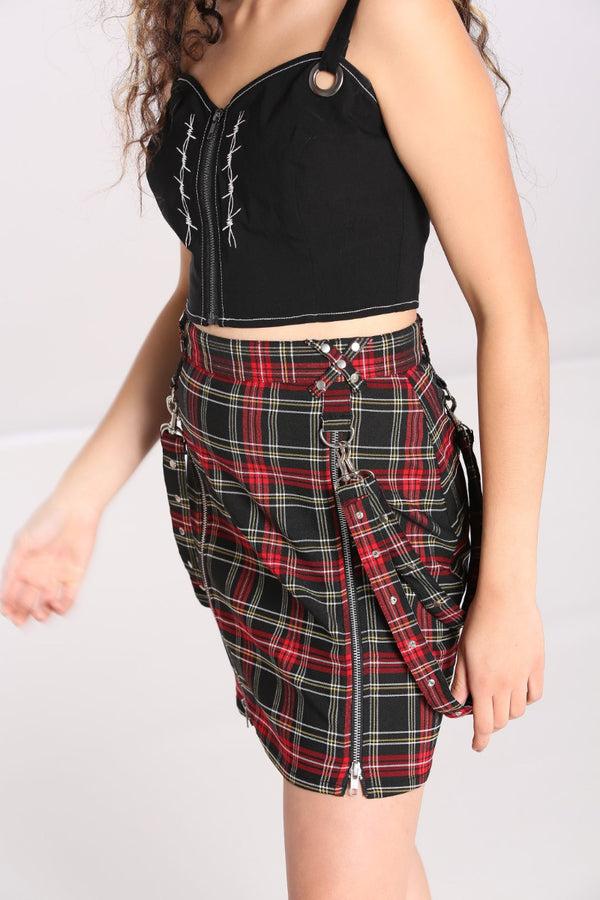 Hell Bunny Rudie Skirt Black