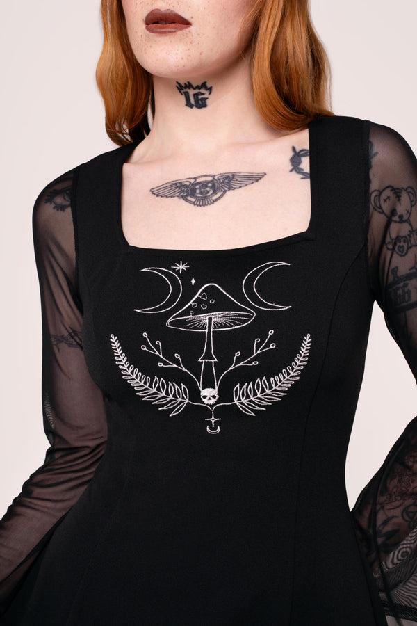 Hell Bunny Russula Dress Black