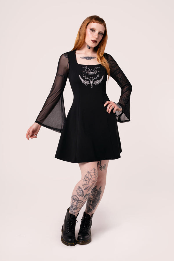 Hell Bunny Russula Dress Black