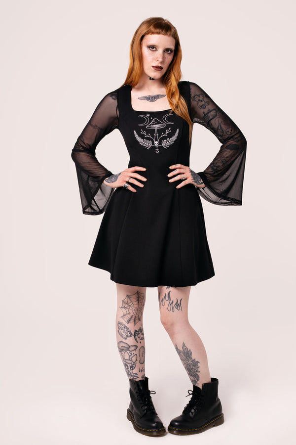 hell bunny Russula Dress Black