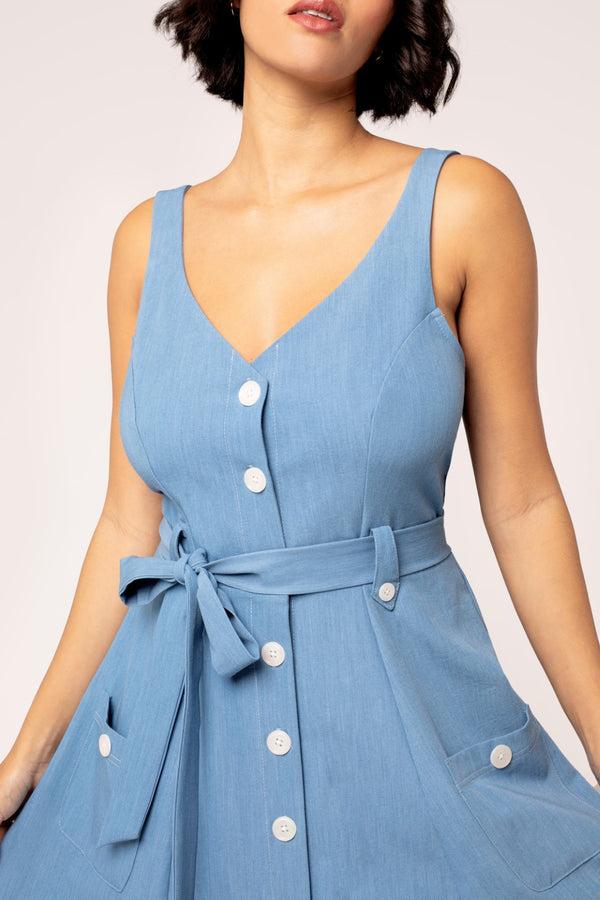 Hell Bunny Rylee Dress Blue