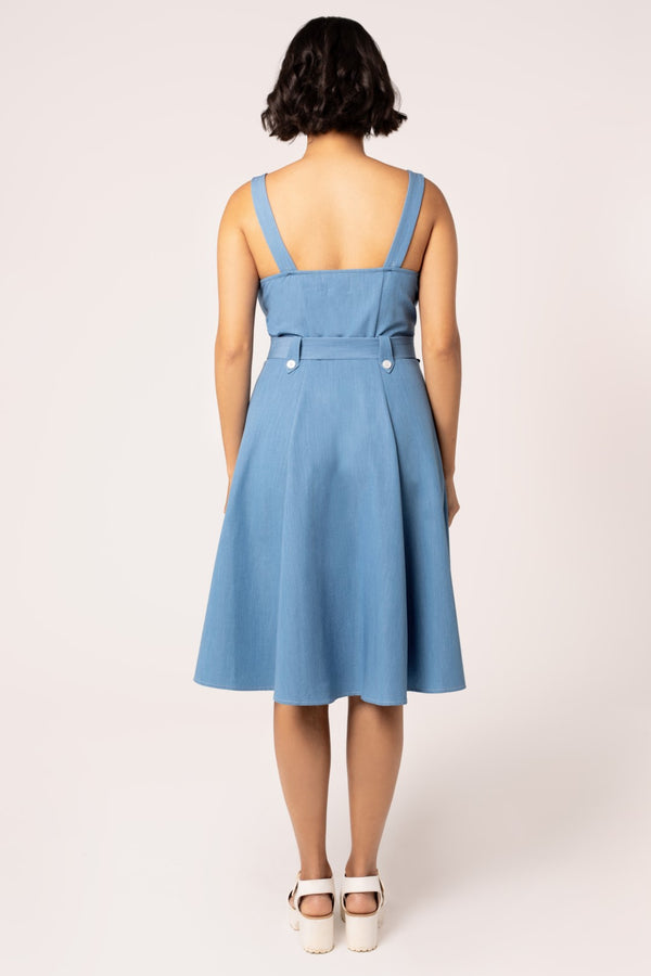 Hell Bunny Rylee Dress Blue