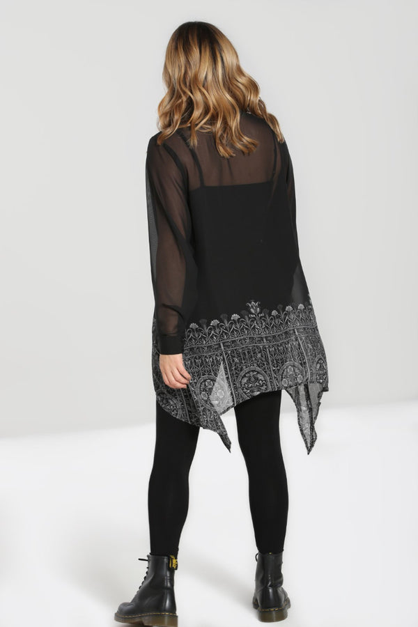 Hell Bunny Secret Gate Tunic Black