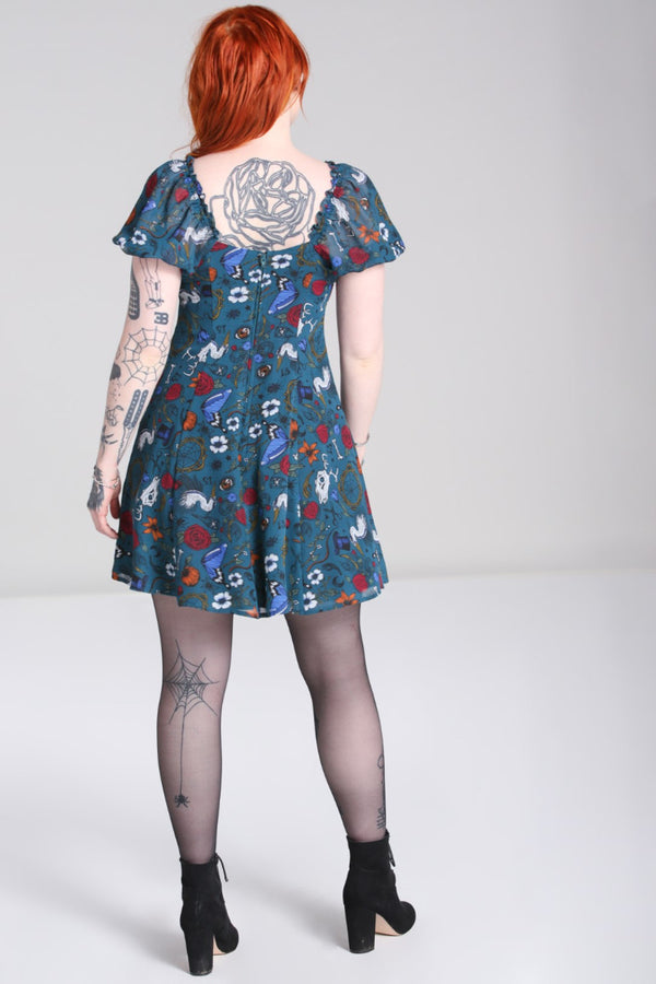 Hell Bunny Sianna Mini Dress Teal