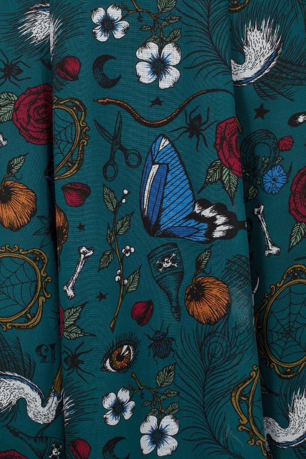 Hell Bunny Sianna Skirt Teal