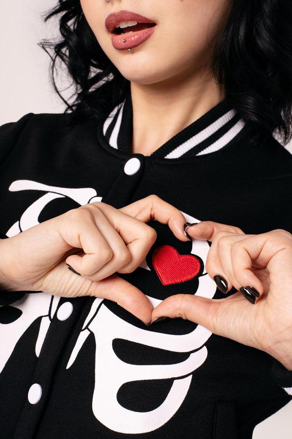 Hell Bunny Skeleton Girl Jacket Black