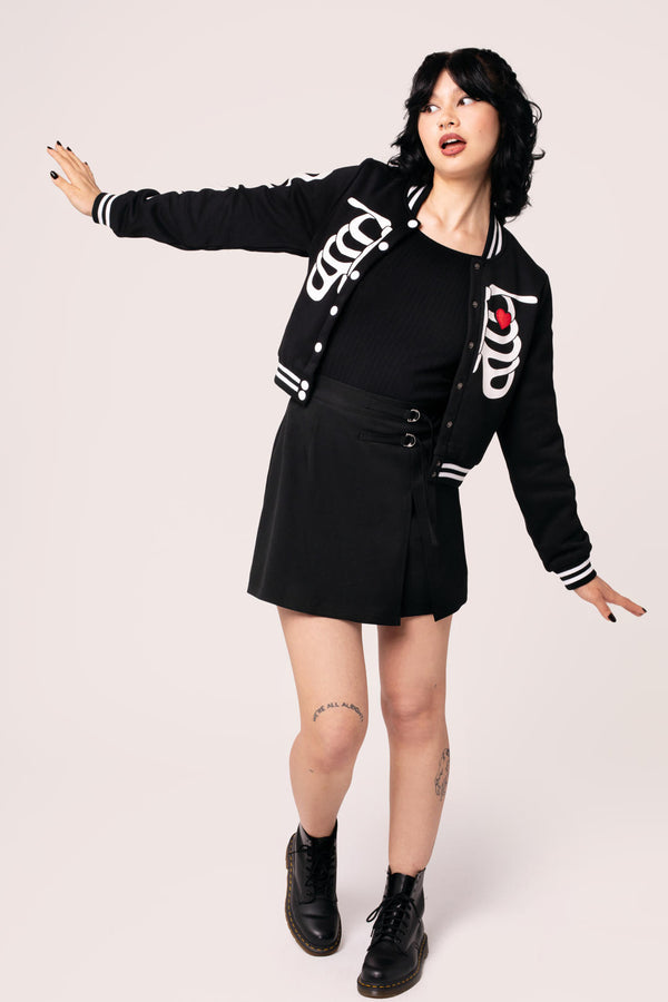 Hell Bunny Skeleton Girl Jacket Black