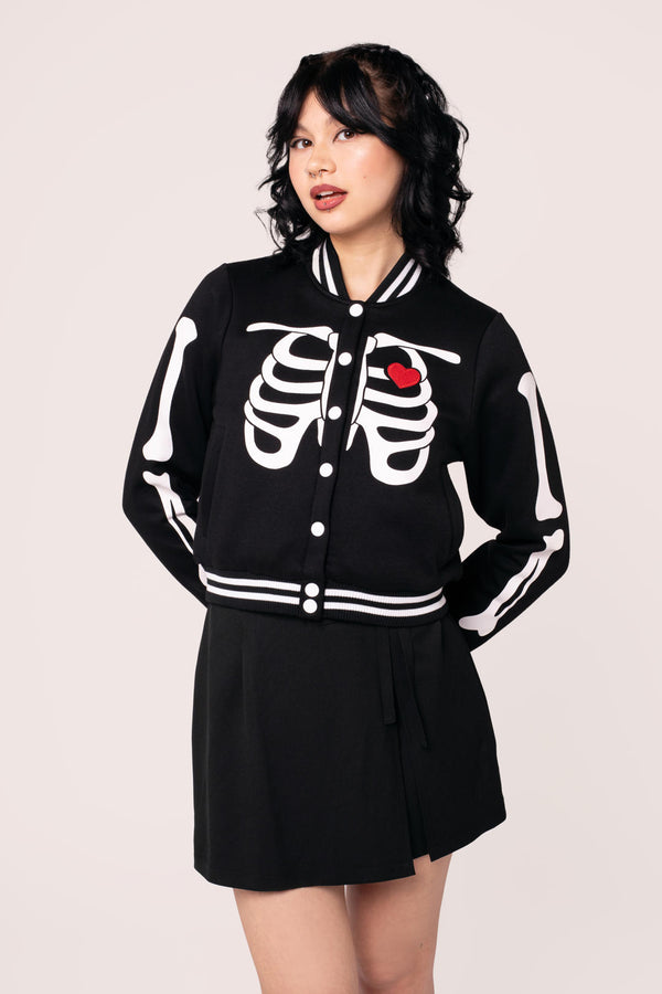hell bunny Skeleton Girl Jacket Black