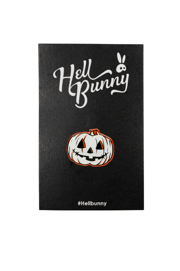 Hell Bunny Skelli Pumpkin Pin Multi