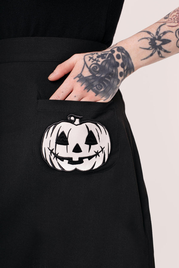 Hell Bunny Skelli Skirt Black