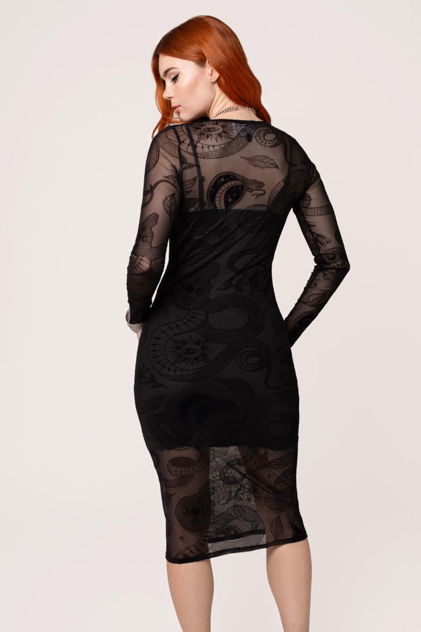 Hell Bunny Snake Charmer Dress Black