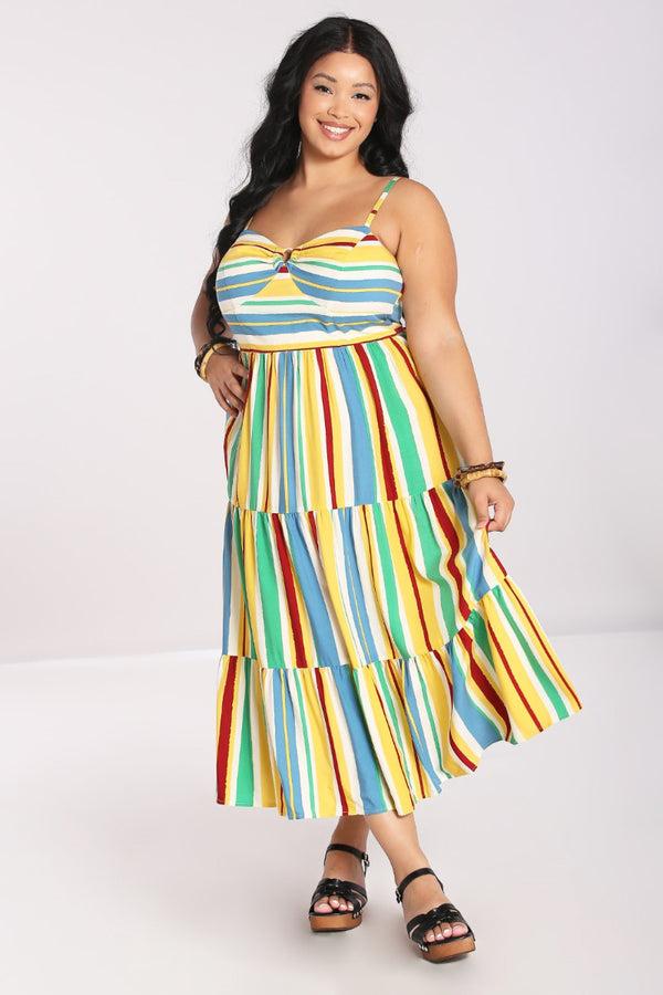 Hell Bunny Solange Dress Multi Colour