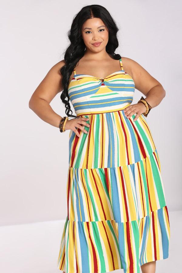 Hell Bunny Solange Dress Multi Colour