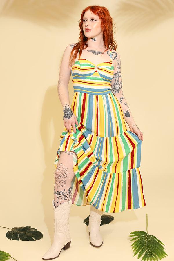 hell bunny Solange Dress Multi Colour