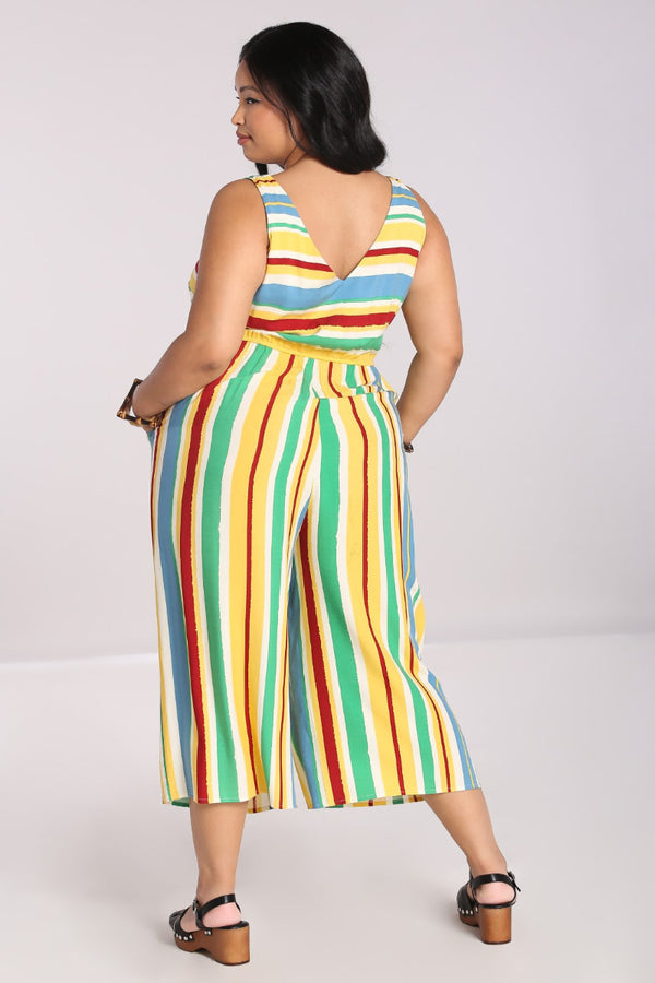 Hell Bunny Solange Jumpsuit Multi Colour
