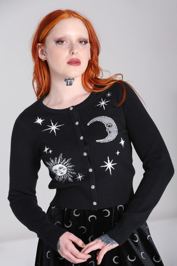 hell bunny Solaris Cardigan Black