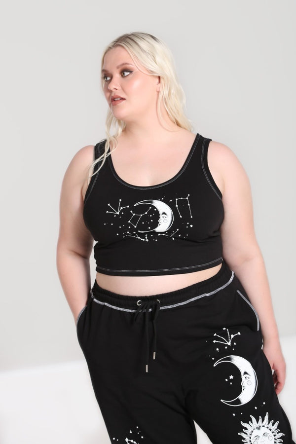 Hell Bunny Solaris Crop Top Black