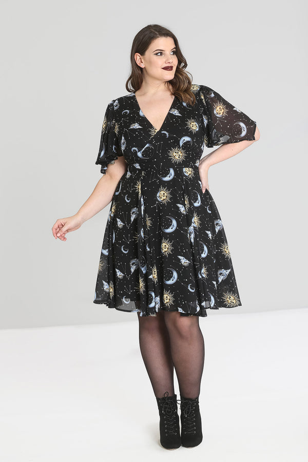 hell bunny Solaris Dress Black