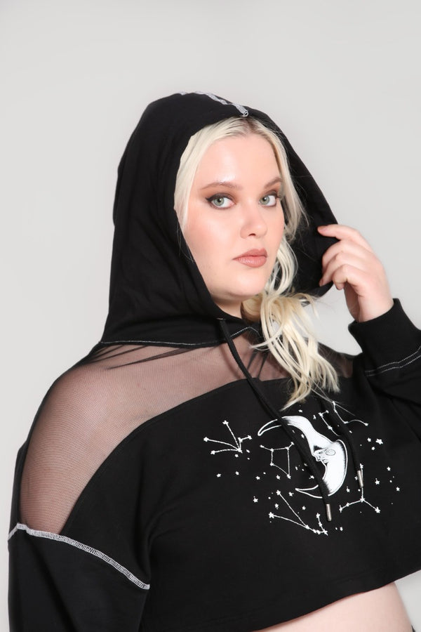 Hell Bunny Solaris Hoodie Black