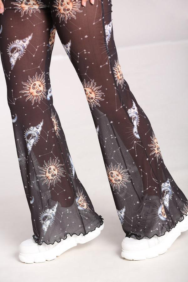 Hell Bunny Solaris Mesh Trousers Black
