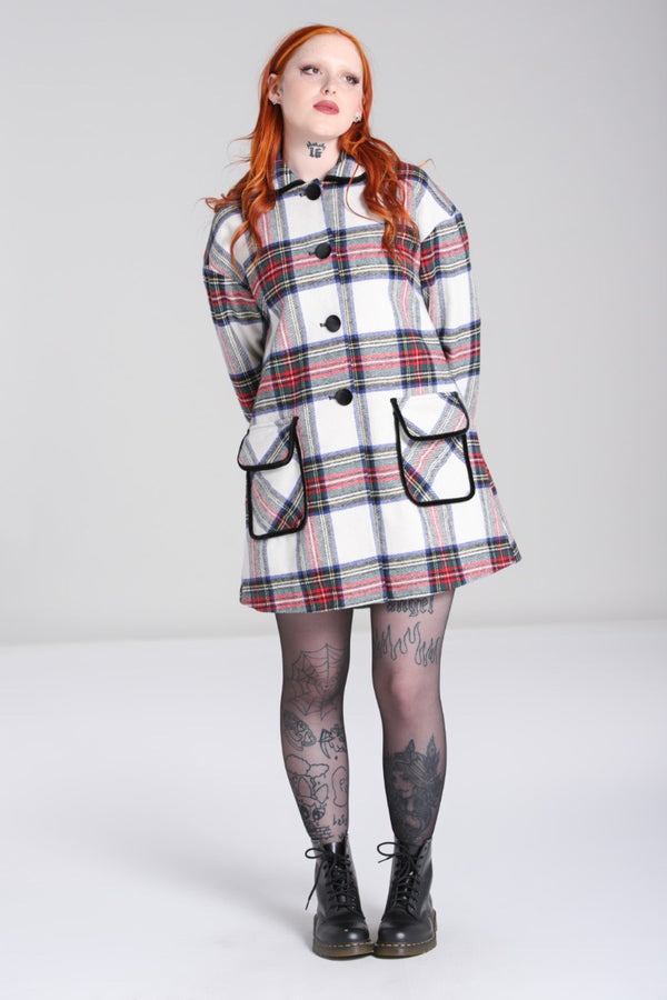 Hell Bunny Stanley Coat Green