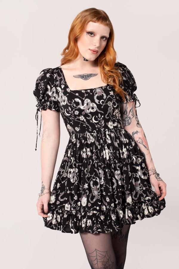 hell bunny Star Sign Mini Dress Black