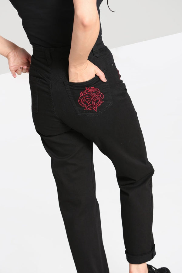 Hell Bunny Tallulah Jeans Black